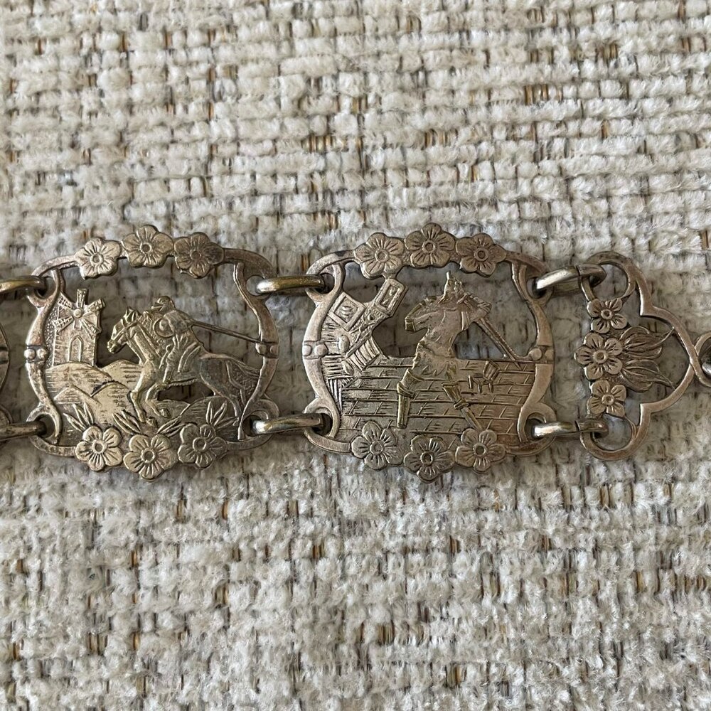Vintage Don Quixote Silver Bracelet View 4